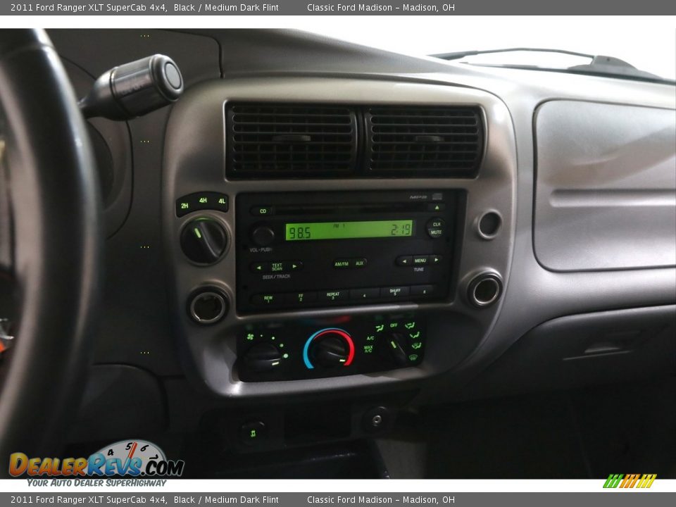 2011 Ford Ranger XLT SuperCab 4x4 Black / Medium Dark Flint Photo #9