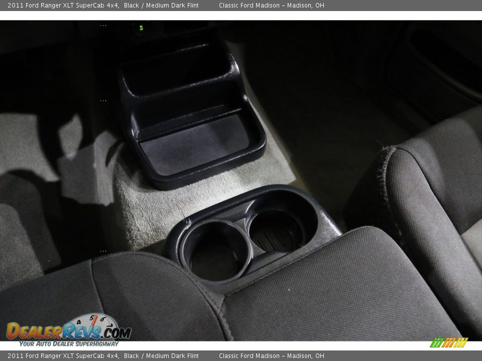 2011 Ford Ranger XLT SuperCab 4x4 Black / Medium Dark Flint Photo #10