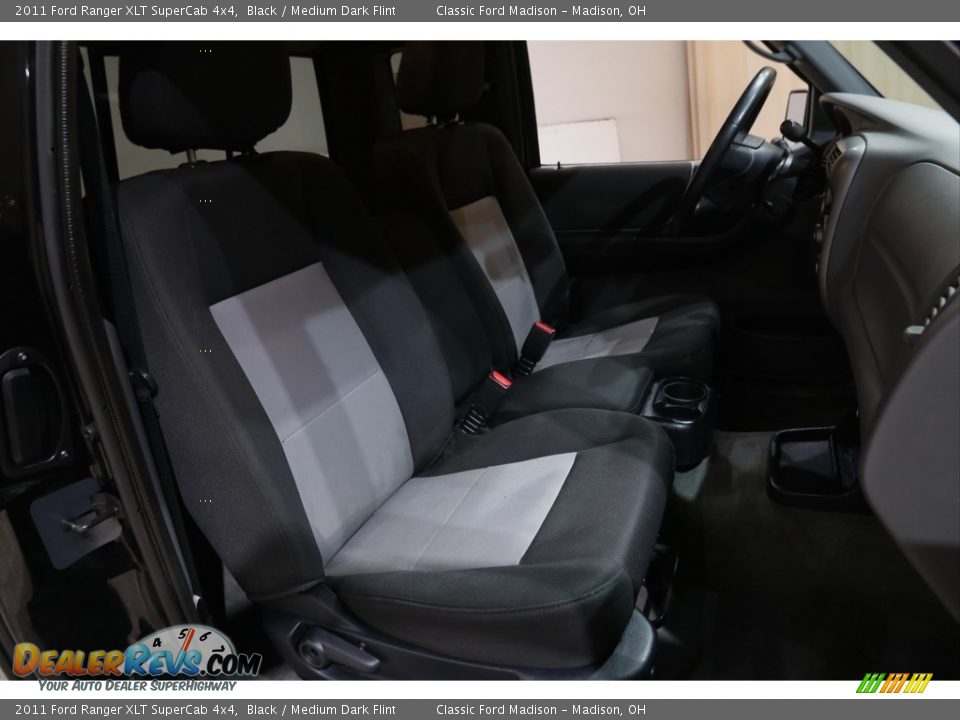 2011 Ford Ranger XLT SuperCab 4x4 Black / Medium Dark Flint Photo #11