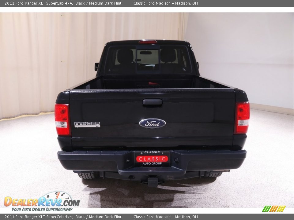 2011 Ford Ranger XLT SuperCab 4x4 Black / Medium Dark Flint Photo #14