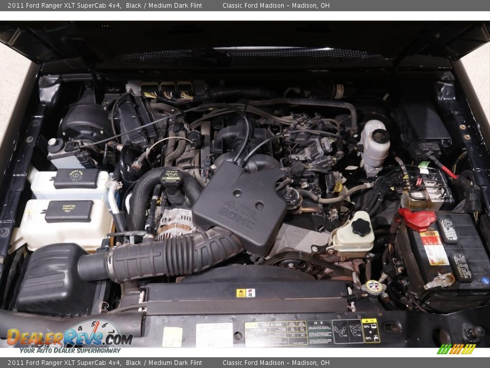2011 Ford Ranger XLT SuperCab 4x4 Black / Medium Dark Flint Photo #15