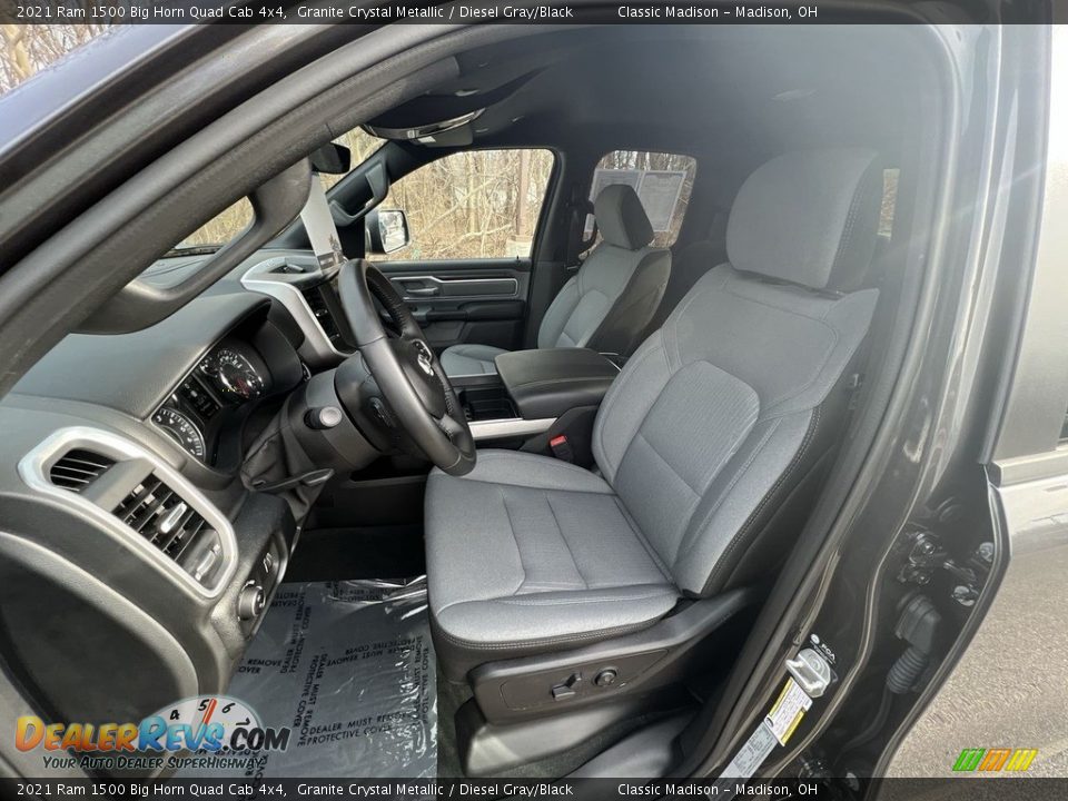 2021 Ram 1500 Big Horn Quad Cab 4x4 Granite Crystal Metallic / Diesel Gray/Black Photo #6