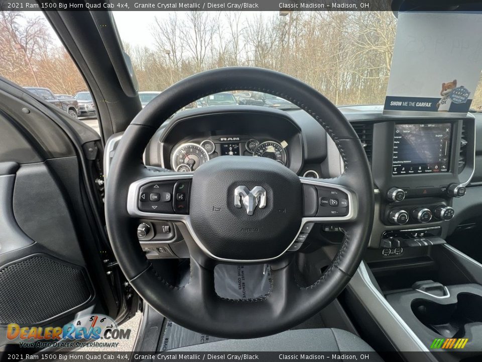 2021 Ram 1500 Big Horn Quad Cab 4x4 Granite Crystal Metallic / Diesel Gray/Black Photo #7