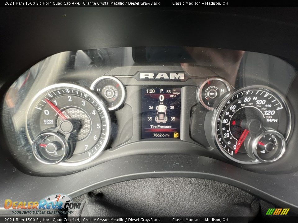 2021 Ram 1500 Big Horn Quad Cab 4x4 Granite Crystal Metallic / Diesel Gray/Black Photo #8
