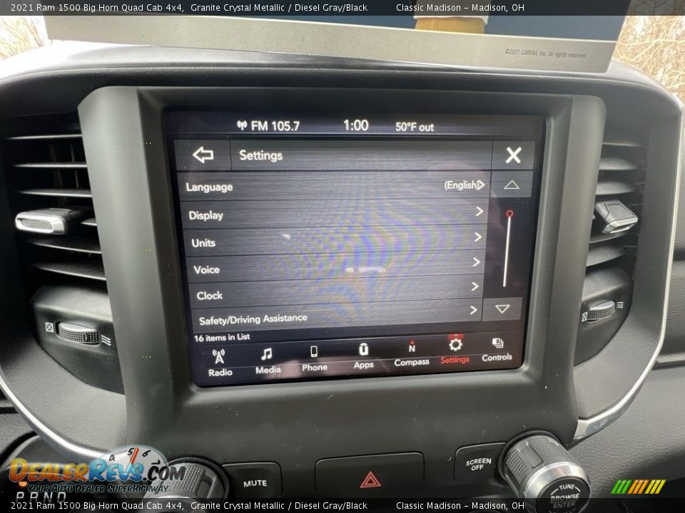 2021 Ram 1500 Big Horn Quad Cab 4x4 Granite Crystal Metallic / Diesel Gray/Black Photo #9