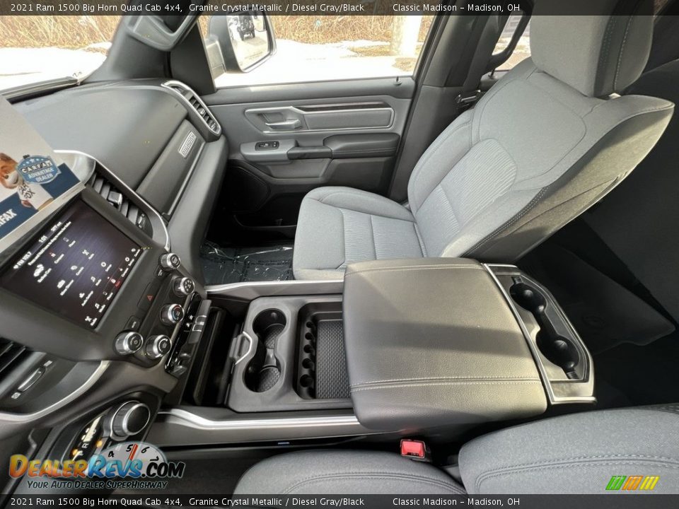 2021 Ram 1500 Big Horn Quad Cab 4x4 Granite Crystal Metallic / Diesel Gray/Black Photo #13