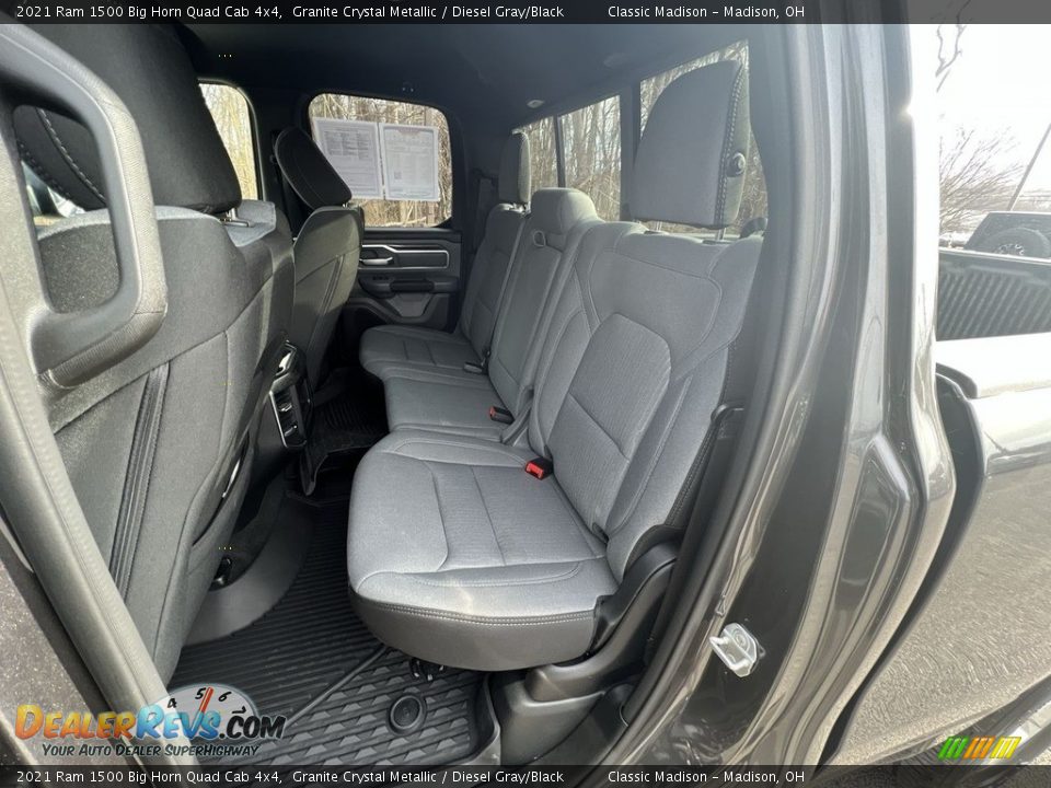 2021 Ram 1500 Big Horn Quad Cab 4x4 Granite Crystal Metallic / Diesel Gray/Black Photo #14
