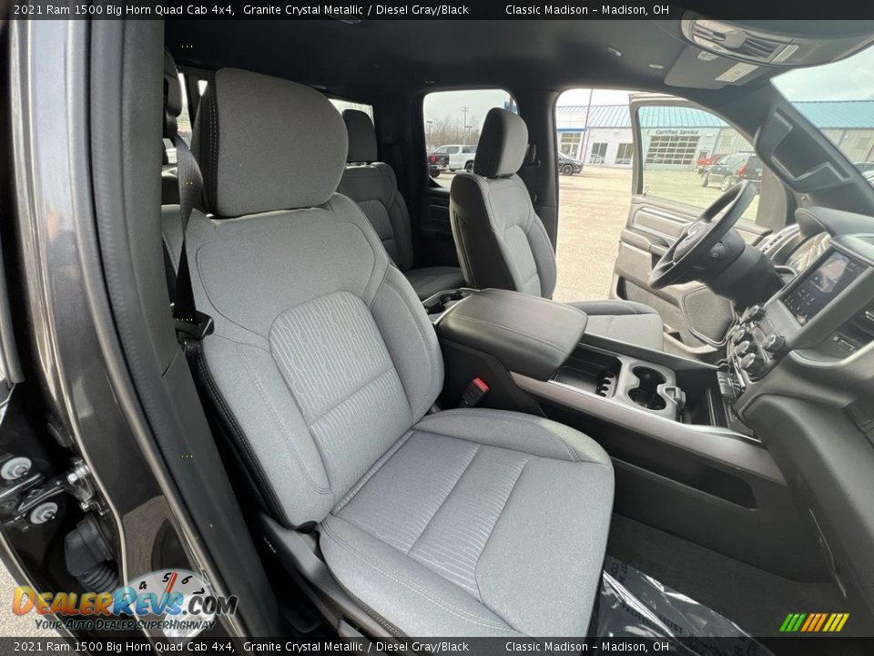 2021 Ram 1500 Big Horn Quad Cab 4x4 Granite Crystal Metallic / Diesel Gray/Black Photo #15