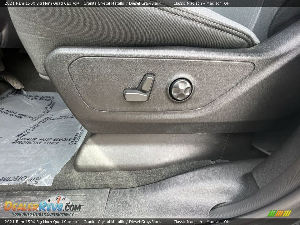 2021 Ram 1500 Big Horn Quad Cab 4x4 Granite Crystal Metallic / Diesel Gray/Black Photo #17