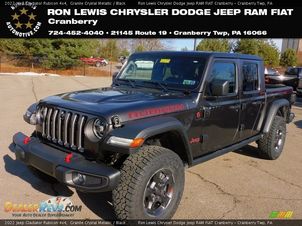 2022 Jeep Gladiator Rubicon 4x4 Granite Crystal Metallic / Black Photo #1