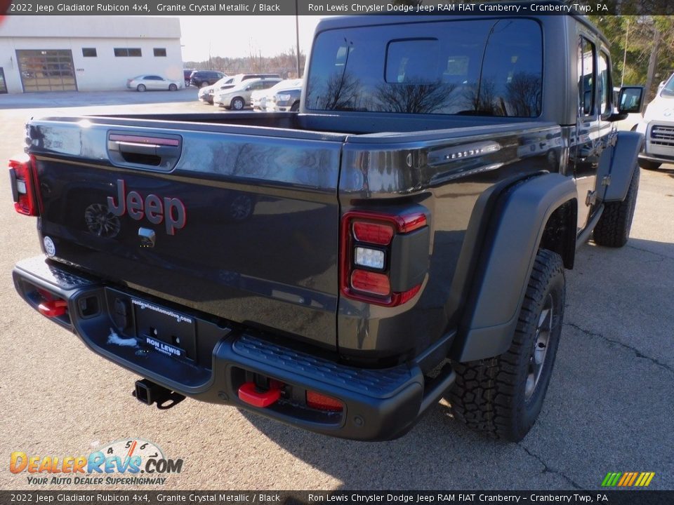 2022 Jeep Gladiator Rubicon 4x4 Granite Crystal Metallic / Black Photo #5