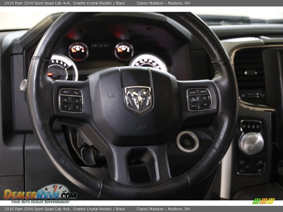2016 Ram 1500 Sport Quad Cab 4x4 Steering Wheel Photo #7