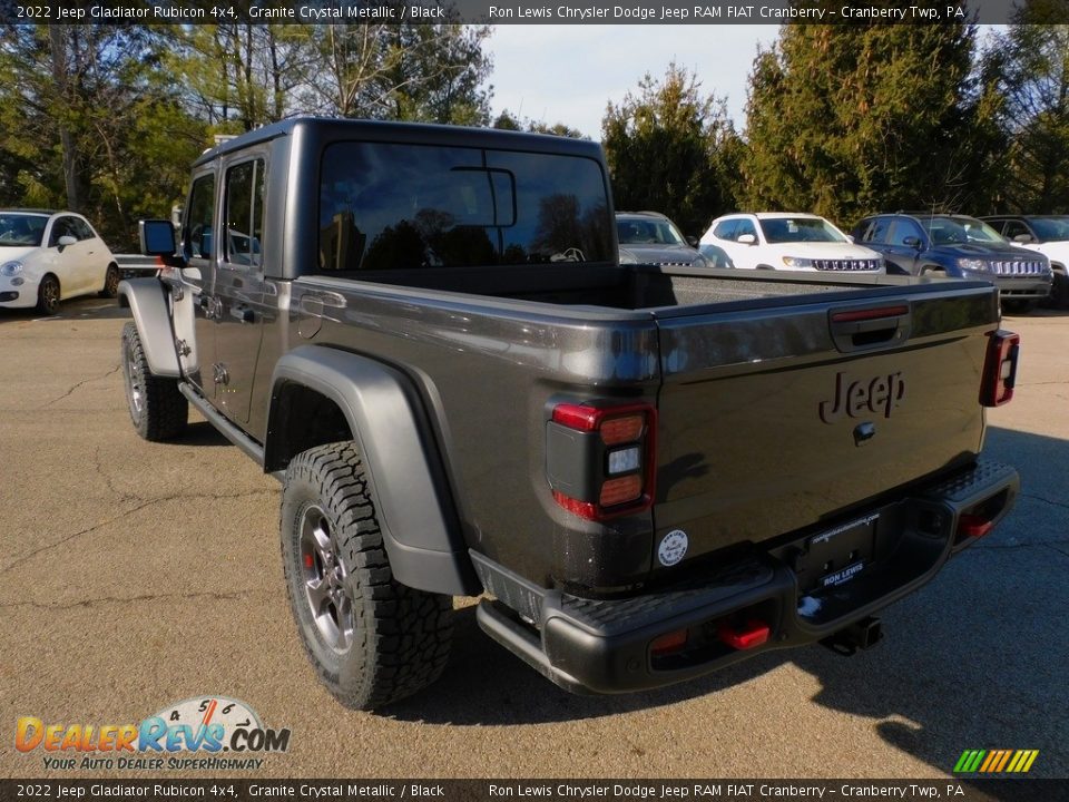 2022 Jeep Gladiator Rubicon 4x4 Granite Crystal Metallic / Black Photo #8