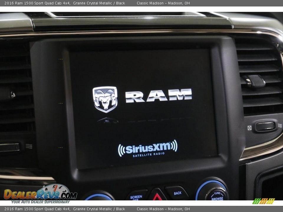 2016 Ram 1500 Sport Quad Cab 4x4 Granite Crystal Metallic / Black Photo #10