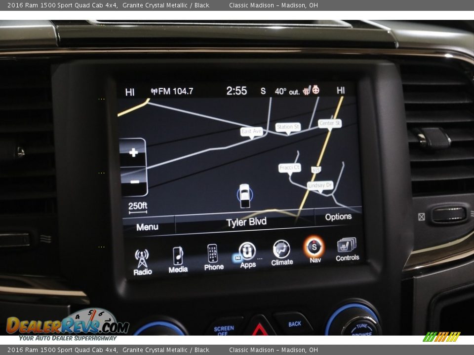 Navigation of 2016 Ram 1500 Sport Quad Cab 4x4 Photo #14