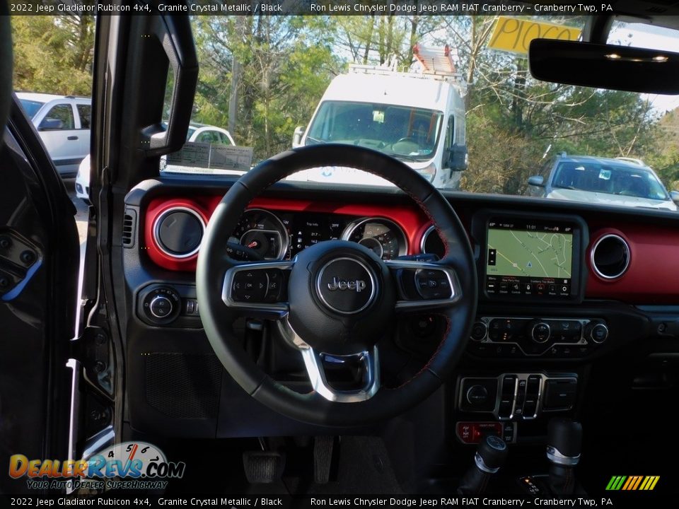 2022 Jeep Gladiator Rubicon 4x4 Granite Crystal Metallic / Black Photo #13