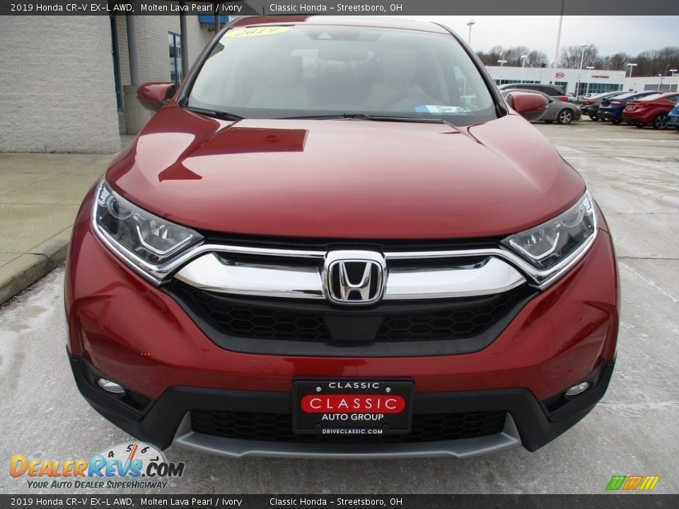 2019 Honda CR-V EX-L AWD Molten Lava Pearl / Ivory Photo #2