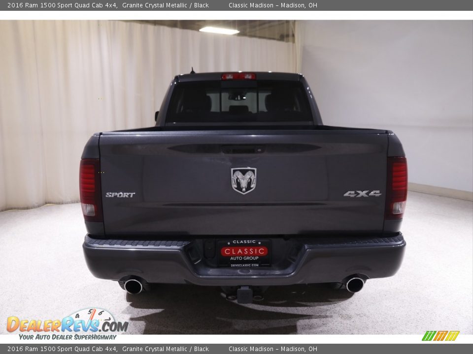 2016 Ram 1500 Sport Quad Cab 4x4 Granite Crystal Metallic / Black Photo #20