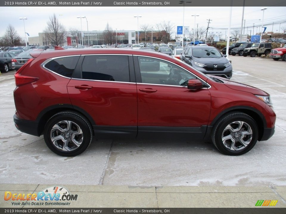 2019 Honda CR-V EX-L AWD Molten Lava Pearl / Ivory Photo #4