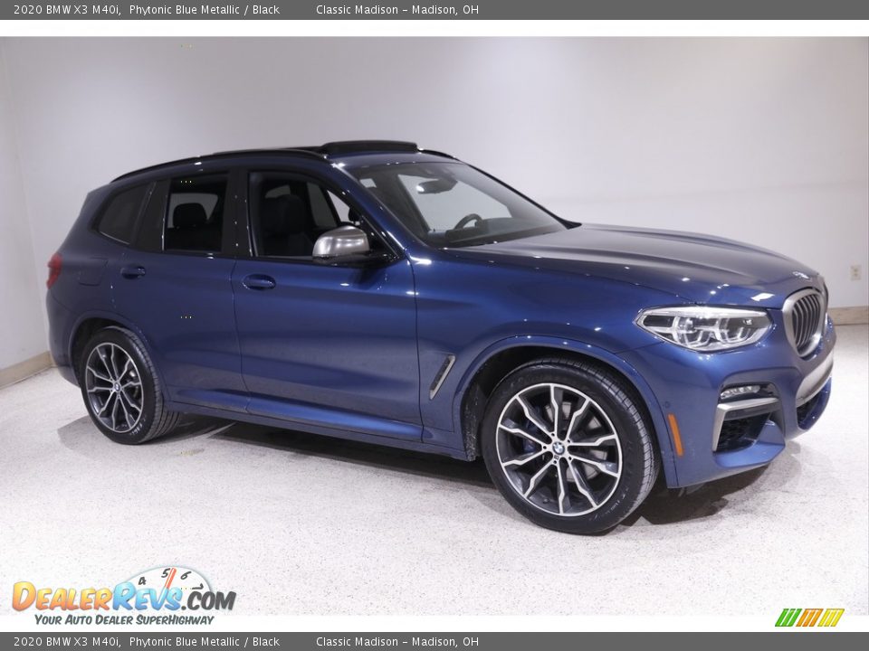 2020 BMW X3 M40i Phytonic Blue Metallic / Black Photo #1