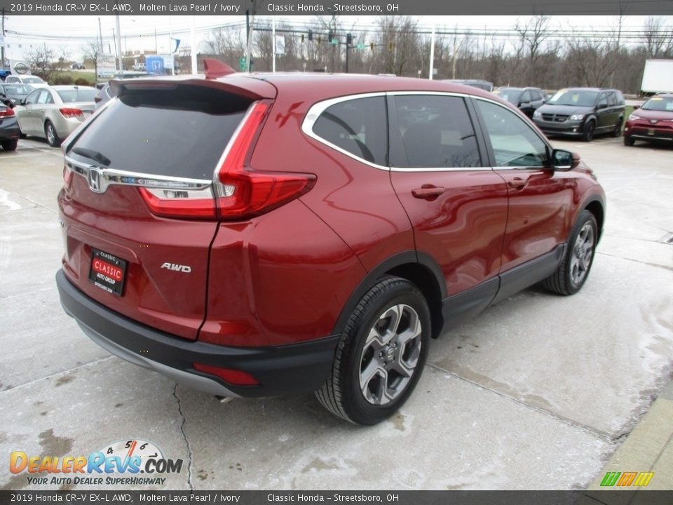 2019 Honda CR-V EX-L AWD Molten Lava Pearl / Ivory Photo #7