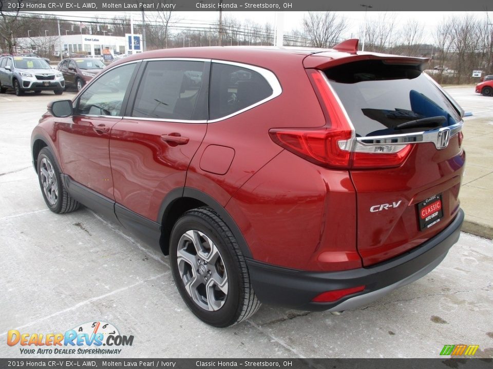 2019 Honda CR-V EX-L AWD Molten Lava Pearl / Ivory Photo #9