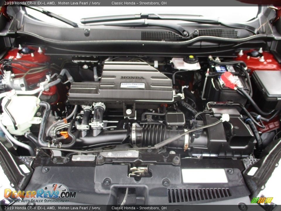 2019 Honda CR-V EX-L AWD Molten Lava Pearl / Ivory Photo #17