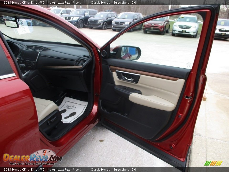 2019 Honda CR-V EX-L AWD Molten Lava Pearl / Ivory Photo #18