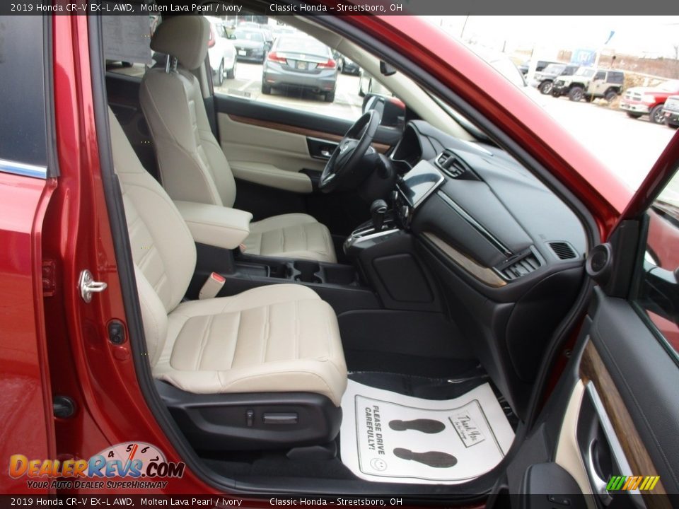 2019 Honda CR-V EX-L AWD Molten Lava Pearl / Ivory Photo #19