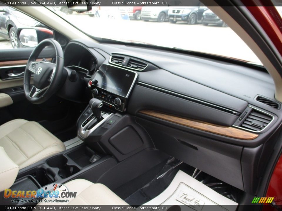 2019 Honda CR-V EX-L AWD Molten Lava Pearl / Ivory Photo #21