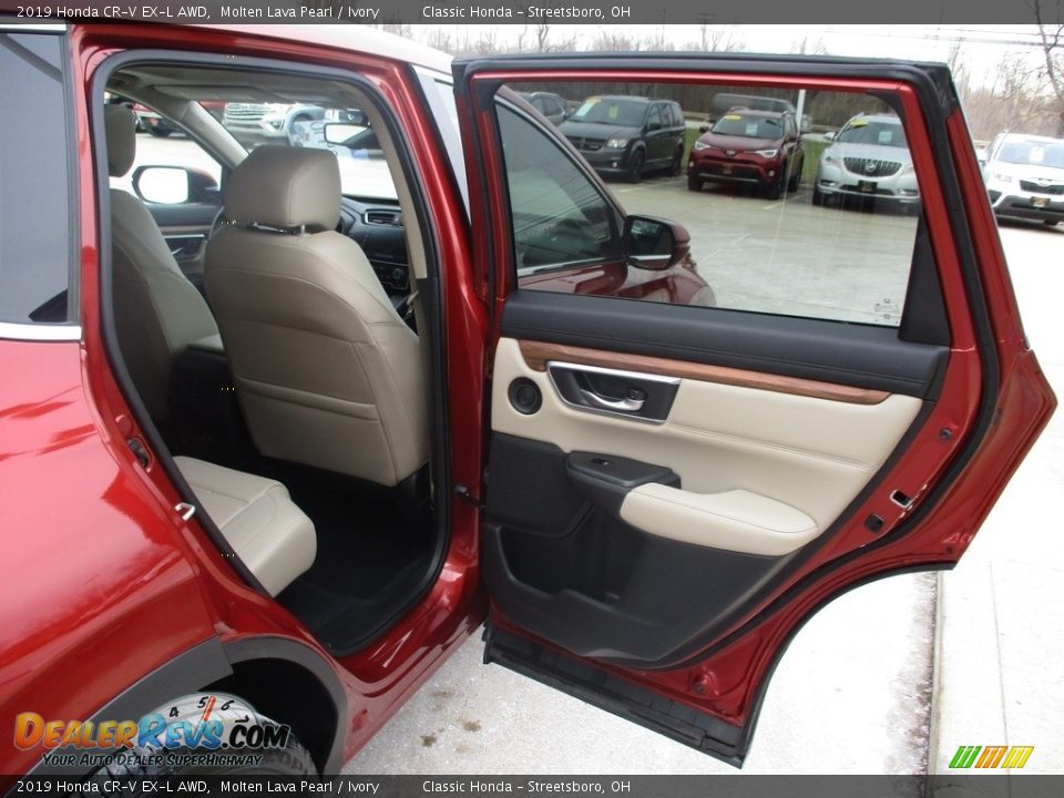 2019 Honda CR-V EX-L AWD Molten Lava Pearl / Ivory Photo #22