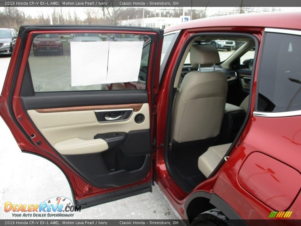 2019 Honda CR-V EX-L AWD Molten Lava Pearl / Ivory Photo #25
