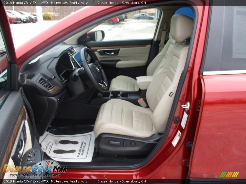2019 Honda CR-V EX-L AWD Molten Lava Pearl / Ivory Photo #29