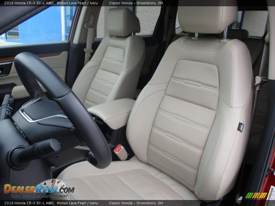 2019 Honda CR-V EX-L AWD Molten Lava Pearl / Ivory Photo #30