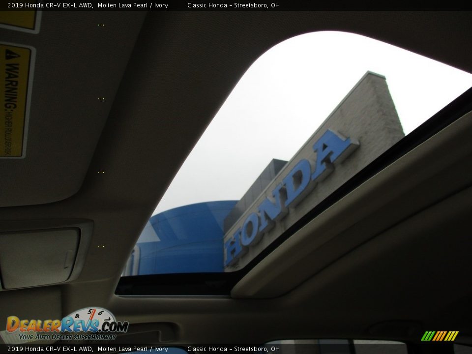 2019 Honda CR-V EX-L AWD Molten Lava Pearl / Ivory Photo #33