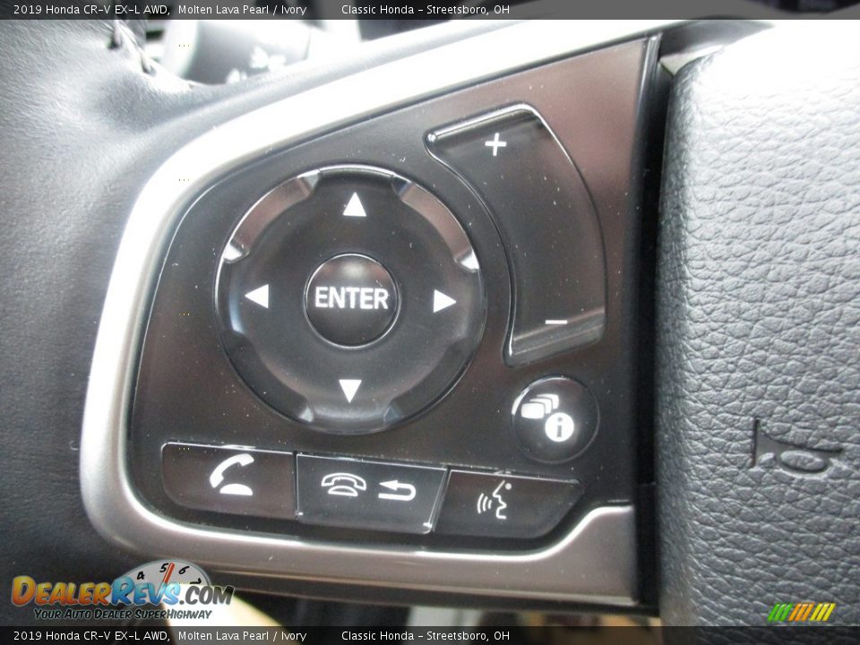2019 Honda CR-V EX-L AWD Molten Lava Pearl / Ivory Photo #36