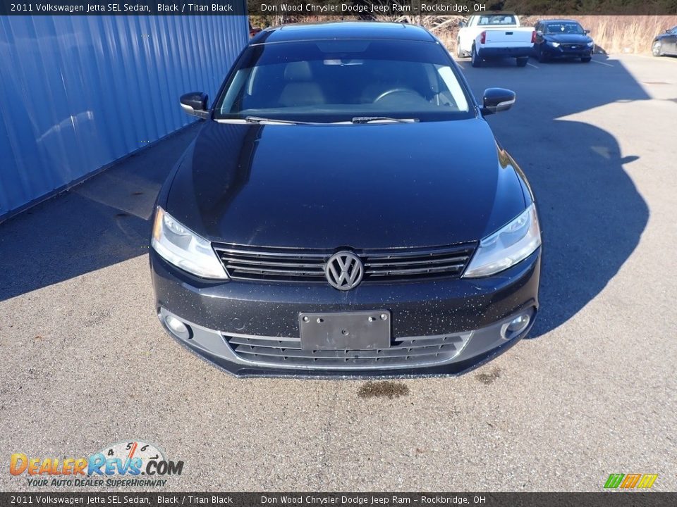 2011 Volkswagen Jetta SEL Sedan Black / Titan Black Photo #4