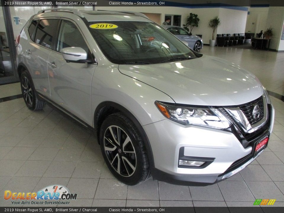 2019 Nissan Rogue SL AWD Brilliant Silver / Charcoal Photo #3