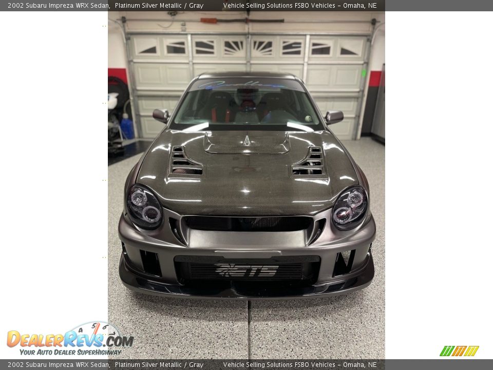 2002 Subaru Impreza WRX Sedan Platinum Silver Metallic / Gray Photo #2