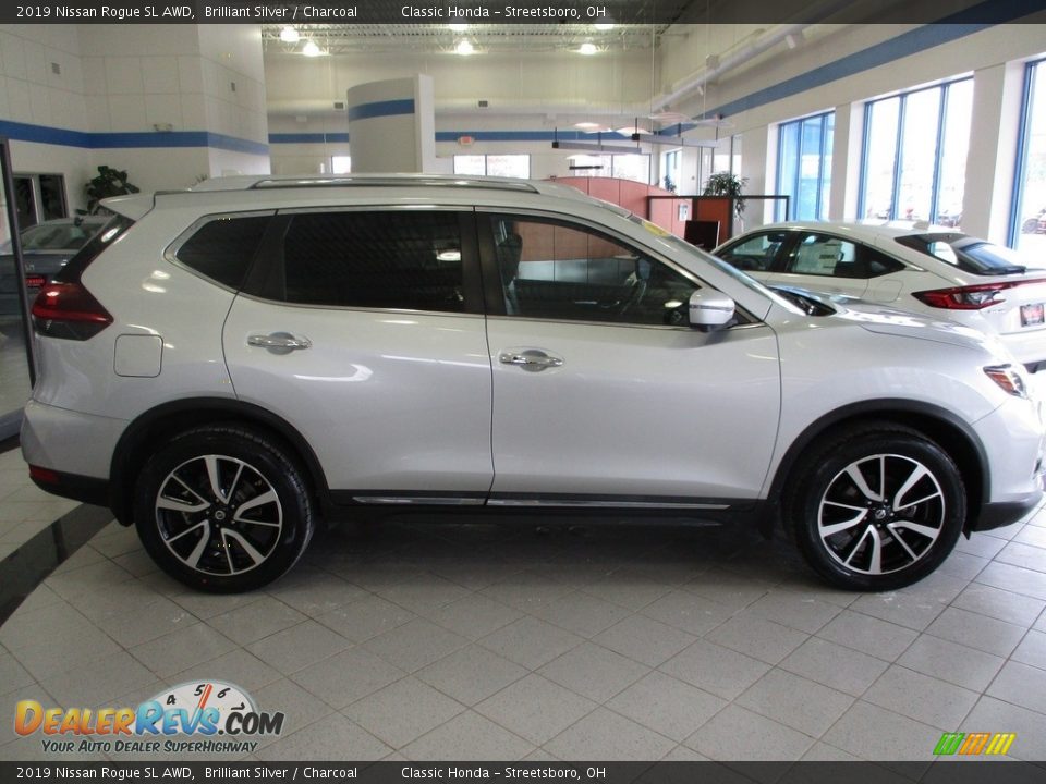 2019 Nissan Rogue SL AWD Brilliant Silver / Charcoal Photo #4