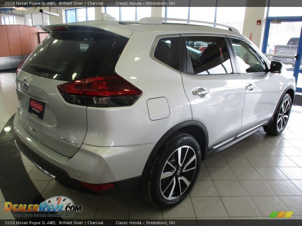 2019 Nissan Rogue SL AWD Brilliant Silver / Charcoal Photo #7