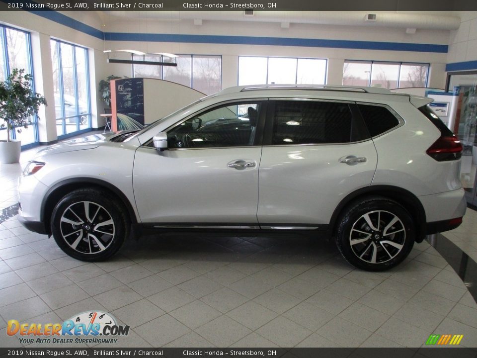 2019 Nissan Rogue SL AWD Brilliant Silver / Charcoal Photo #10