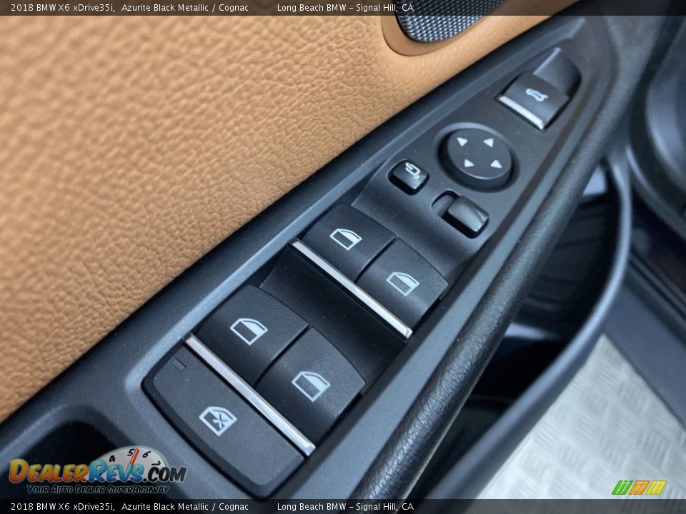 2018 BMW X6 xDrive35i Azurite Black Metallic / Cognac Photo #13