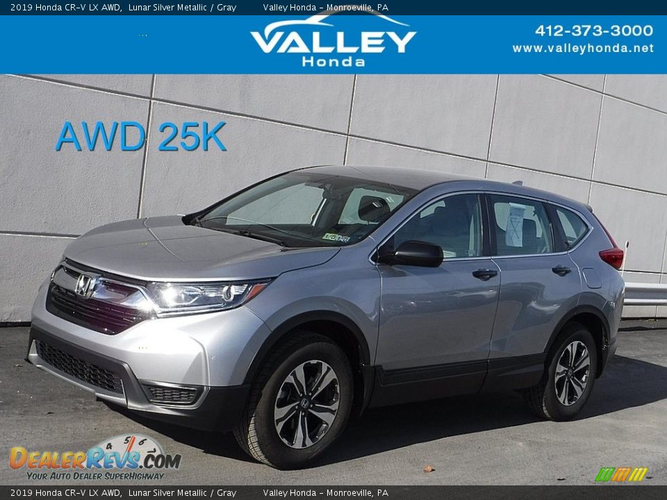 2019 Honda CR-V LX AWD Lunar Silver Metallic / Gray Photo #1