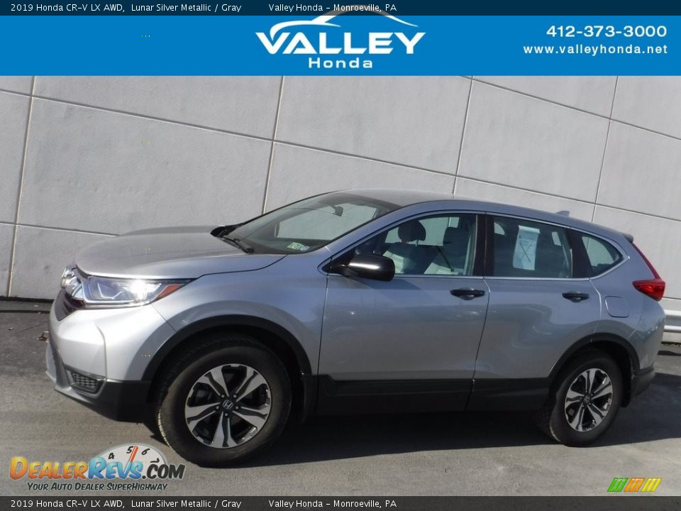 2019 Honda CR-V LX AWD Lunar Silver Metallic / Gray Photo #2