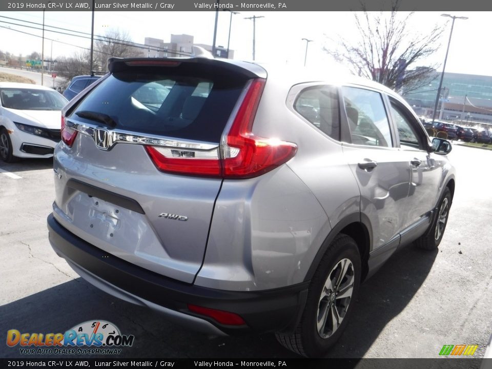 2019 Honda CR-V LX AWD Lunar Silver Metallic / Gray Photo #7