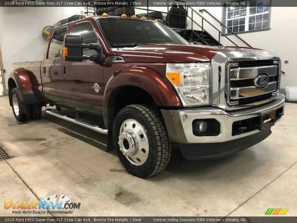 Bronze Fire Metallic 2016 Ford F450 Super Duty XLT Crew Cab 4x4 Photo #7