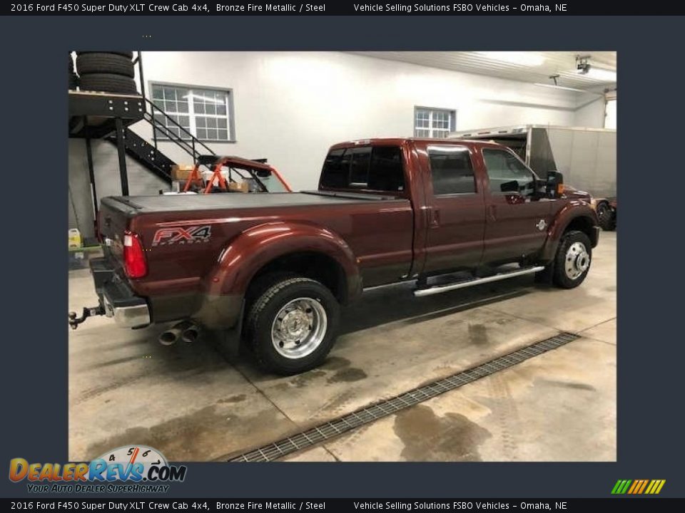 2016 Ford F450 Super Duty XLT Crew Cab 4x4 Bronze Fire Metallic / Steel Photo #9