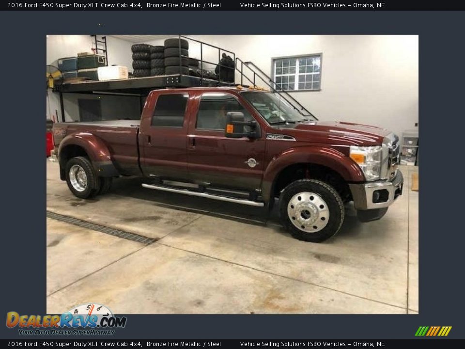 Bronze Fire Metallic 2016 Ford F450 Super Duty XLT Crew Cab 4x4 Photo #10