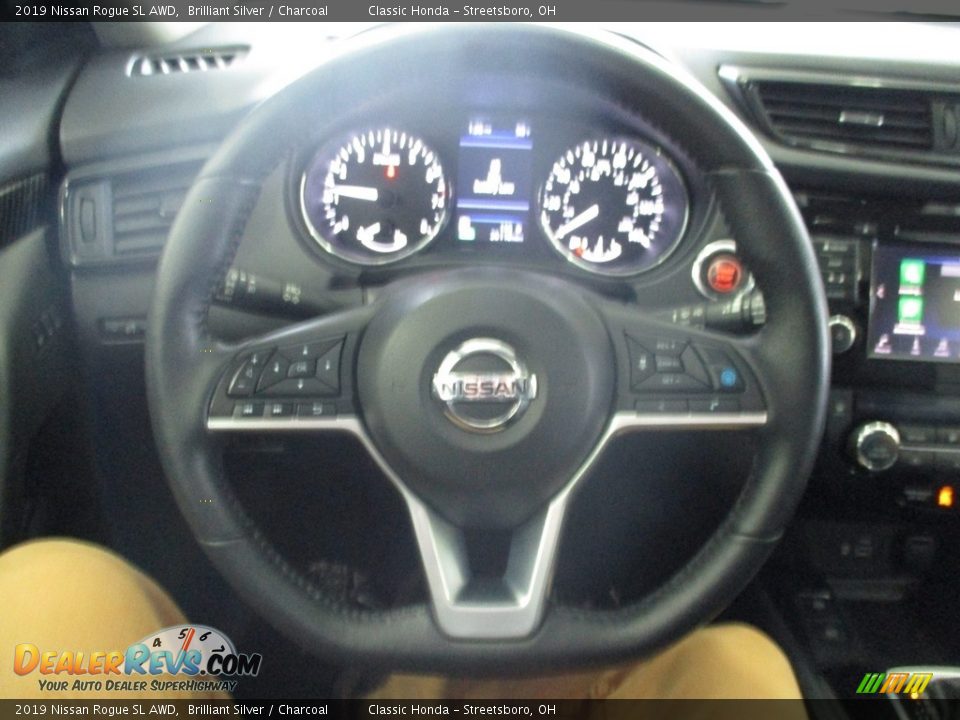 2019 Nissan Rogue SL AWD Brilliant Silver / Charcoal Photo #33